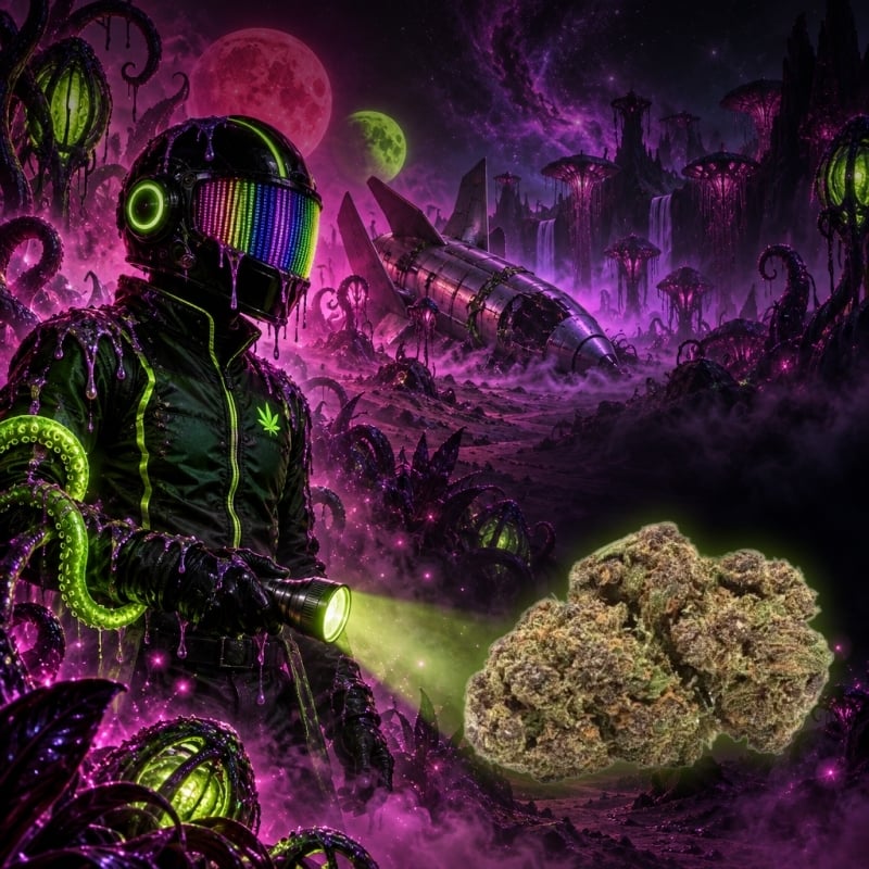 Fleurs CBD Vrac Alien Purple - Halloweed pas cher