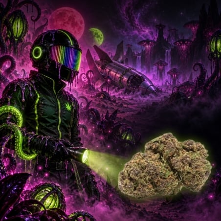 Fleurs CBD Vrac Alien Purple - Halloweed pas cher