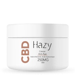 Crème anti-âge - Amande & Acide Hyaluronique - Hazy CBD pas cher
