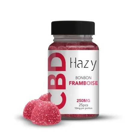 Bonbons Framboise 25pcs 100% fruit – Hazy CBD pas cher