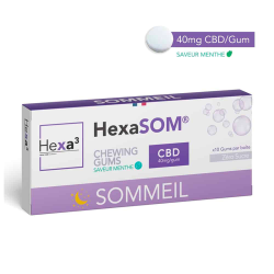 Chewing-gum Sommeil - CBD Alimentaire - HexaSom pas cher