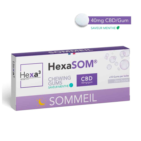 Chewing-Gum CBD Sommeil - HexaSOM® - CBD pas cher