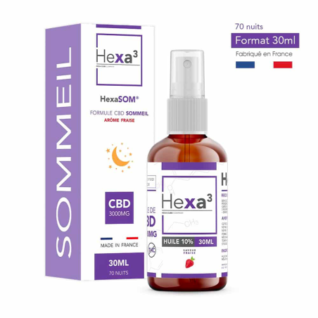 Huile CBD Sommeil 10% - Hexa3 pas cher Huile CBD Sommeil 10% - Hexa3 pas cher