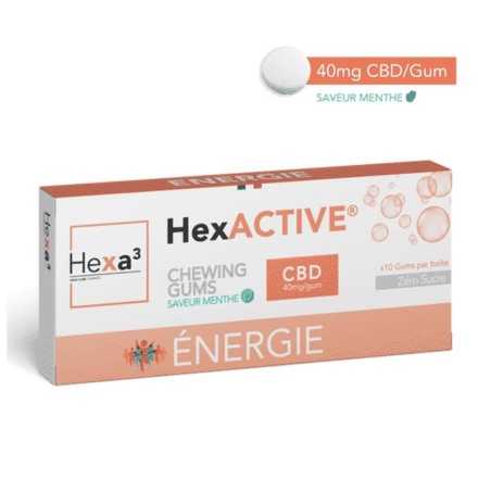 Chewing-gum CBD Energie - Hexa3 - CBD pas cher