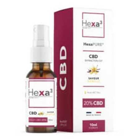 Huile CBD 20% base MCT Vanille - Hexa3 pas cher