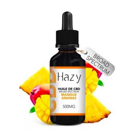 Huile CBD Broad Spectrum Mangue Ananas 10 ml - Hazy CBD pas cher
