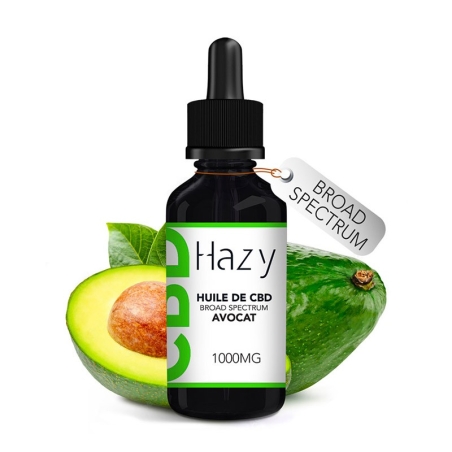 Huile CBD Broad Spectrum Avocat 10ml - Hazy CBD pas cher Huile CBD Broad Spectrum Avocat 10ml - Hazy CBD pas cher