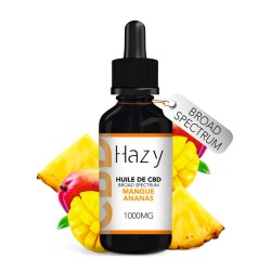 Huile CBD Broad Spectrum Mangue Ananas 10ml - Hazy CBD pas cher