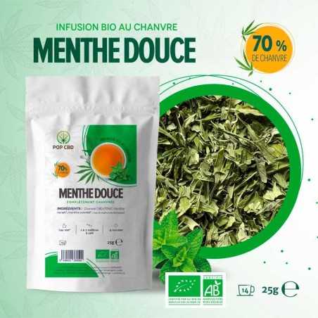 Infusion Bio - Menthe Douce 70% - Pop CBD pas cher