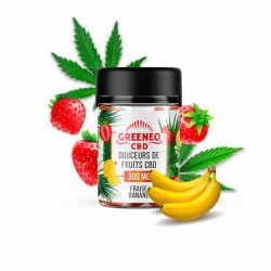 Bonbons Fraise Banane CBD - Greeneo pas cher