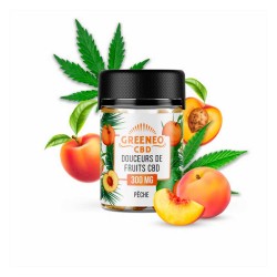 Bonbons Pêche CBD - Greeneo pas cher