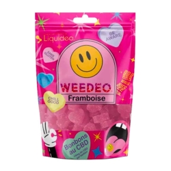 Bonbons CBD Framboise Weedeo - Liquideo pas cher