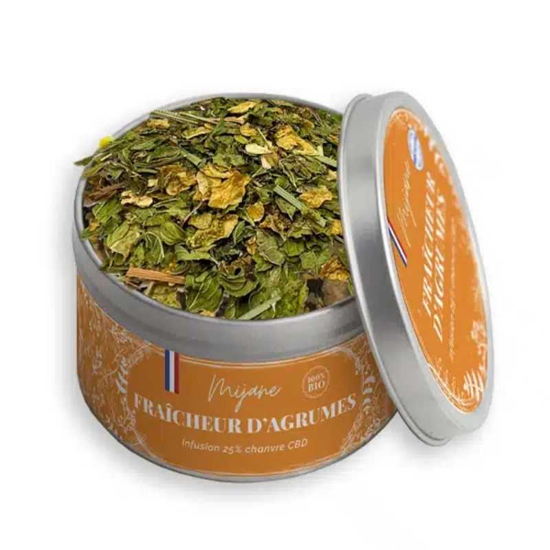 Infusion CBD Fraîcheur d’Agrumes - Mijane pas cher