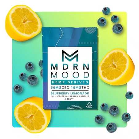 Sachet de 6 Gummies CBD Blueberry Limonade - MDRN Mood - CBD pas cher