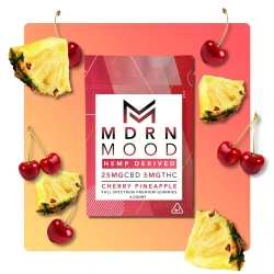 Sachet de 6 Gummies CBD Cherry Pineapple - MDRN Mood pas cher