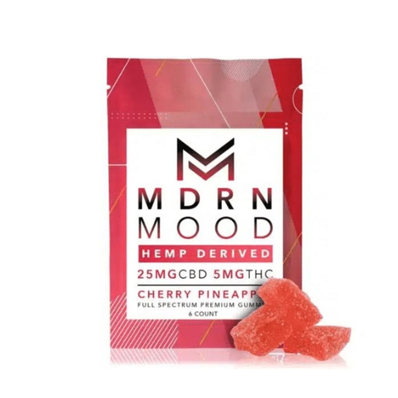 Sachet de 6 Gummies CBD Cherry Pineapple - MDRN Mood pas cher