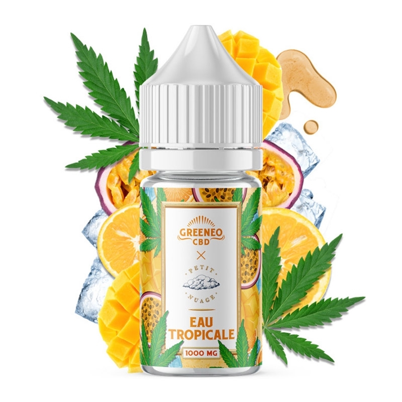 L'Eau Tropicale 1000 mg 30 ml - Greeneo x Petit Nuage pas cher L'Eau Tropicale 1000 mg 30 ml - Greeneo x Petit Nuage pas cher