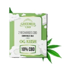 Cartouches Pod Rechargeable 10% - Wilo x Greeneo - CBD pas cher
