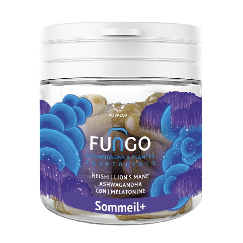 Gélules CBN Mélatonine & Champignons - Sommeil+ - Novaloa pas cher