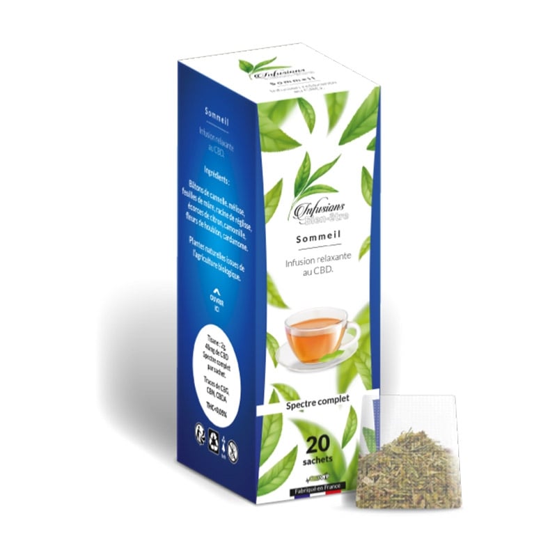 Infusion CBD Sommeil Spectre Complet - Novaloa pas cher