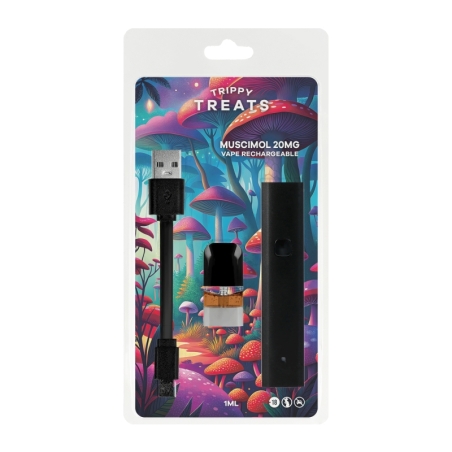 Pod Rechargeable 20mg Muscimol - Trippy Treats pas cher