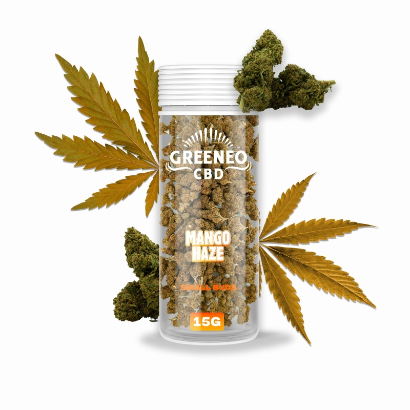Fleurs CBD Small Buds Mango Haze 15g - Greeneo pas cher