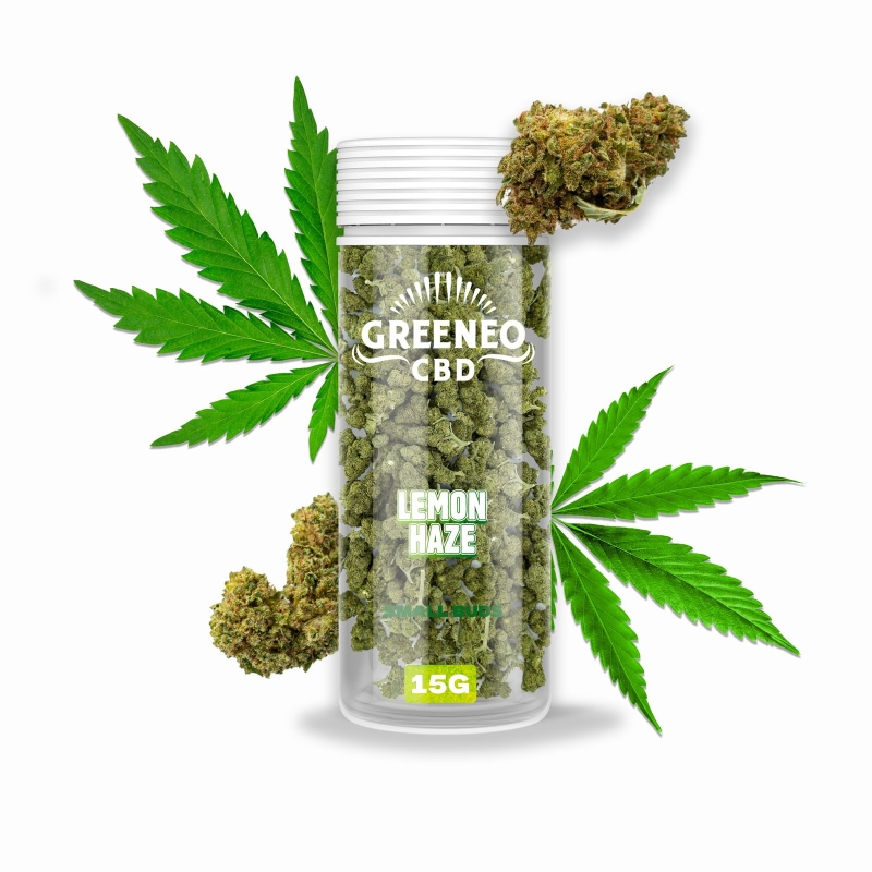 Fleurs CBD Small Buds Lemon Haze 15g - Greeneo pas cher