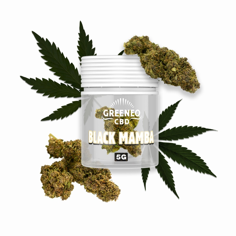 Black Mamba Fleurs CBD 5g - Greeneo pas cher Black Mamba Fleurs CBD 5g - Greeneo pas cher