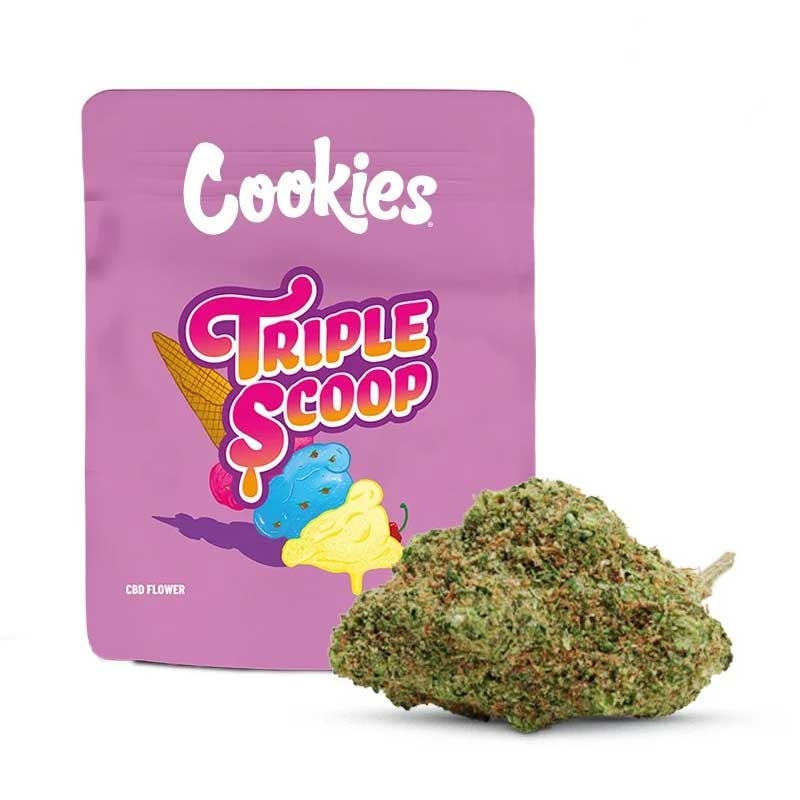 Fleurs CBD Triple Scoop Indoor Hydroponie - Cookies pas cher