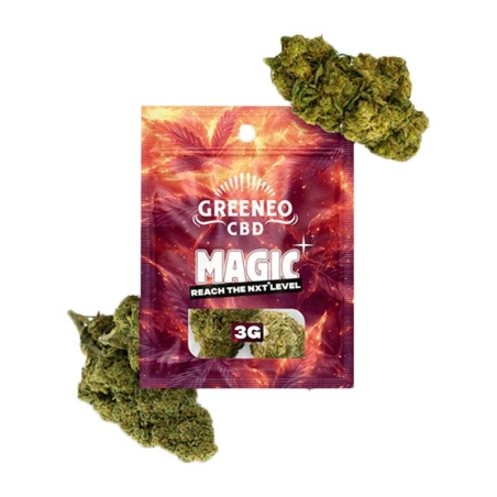 Fleurs CBD Magic Rouge NXT + 3g - Greeneo pas cher Fleurs CBD Magic Rouge NXT + 3g - Greeneo pas cher