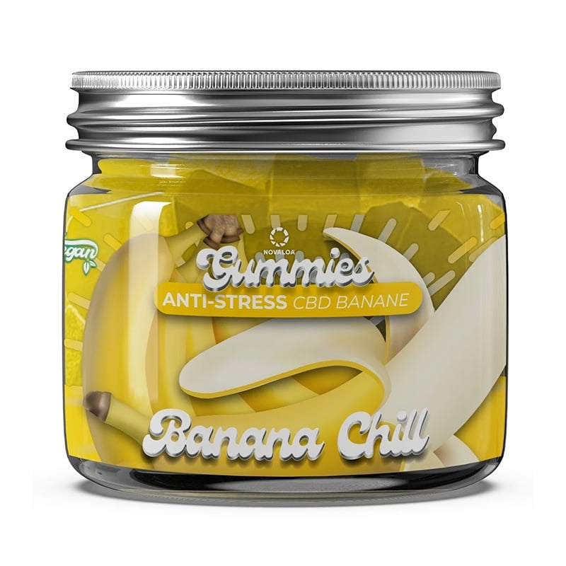 Gummies CBD Anti-Stress Banana Chill - Novaloa pas cher