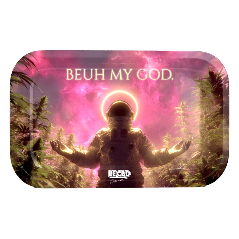 Plateau à rouler "Beuh my god" - Le CBD Discount pas cher