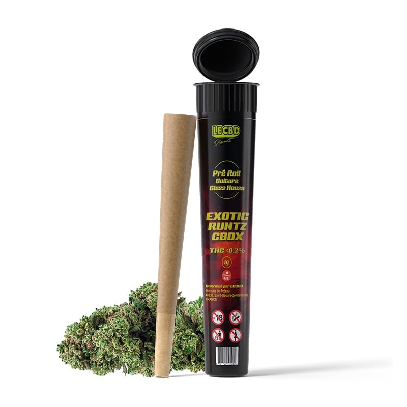 Pré Roll CBDX Exotic Runtz - Le CBD Discount pas cher Pré Roll CBDX Exotic Runtz - Le CBD Discount pas cher