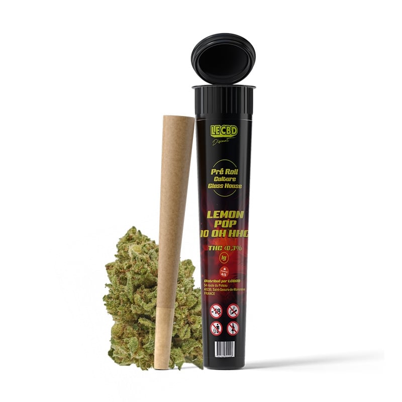 Pré Roll 10 OH HHC Lemon Pop - Le CBD Discount pas cher