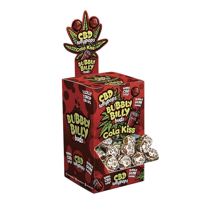 Sucette 10 mg CBD Cola Kiss - Bubbly Billy pas cher