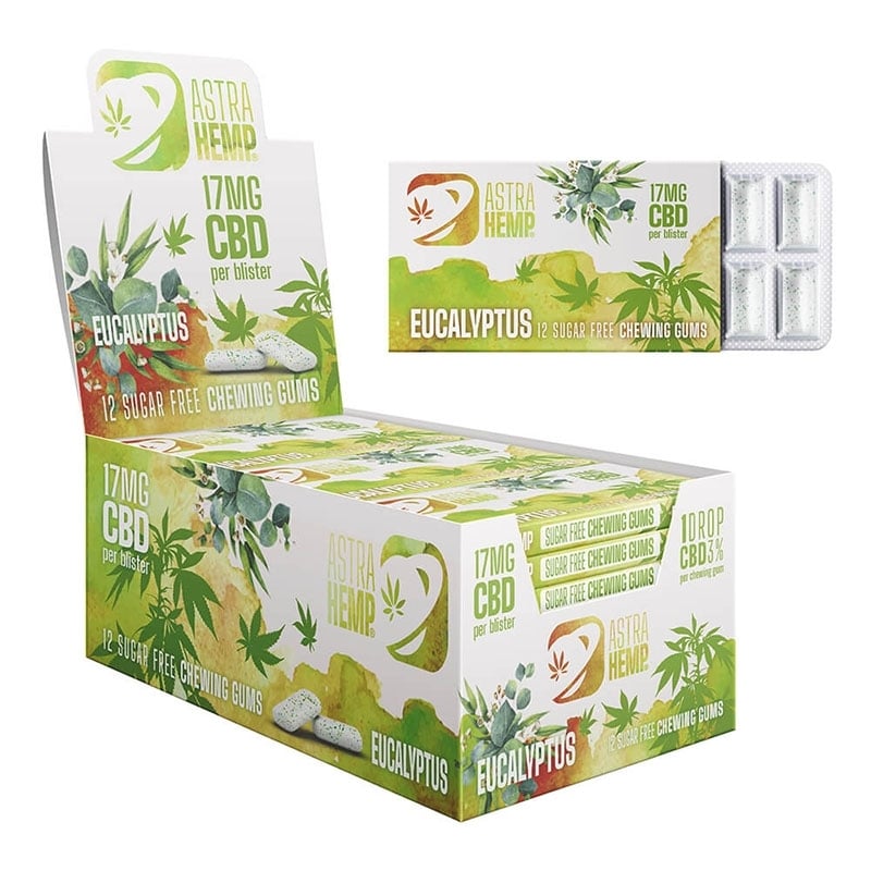 Chewing-gum CBD Eucalyptus - Astra Hemp pas cher