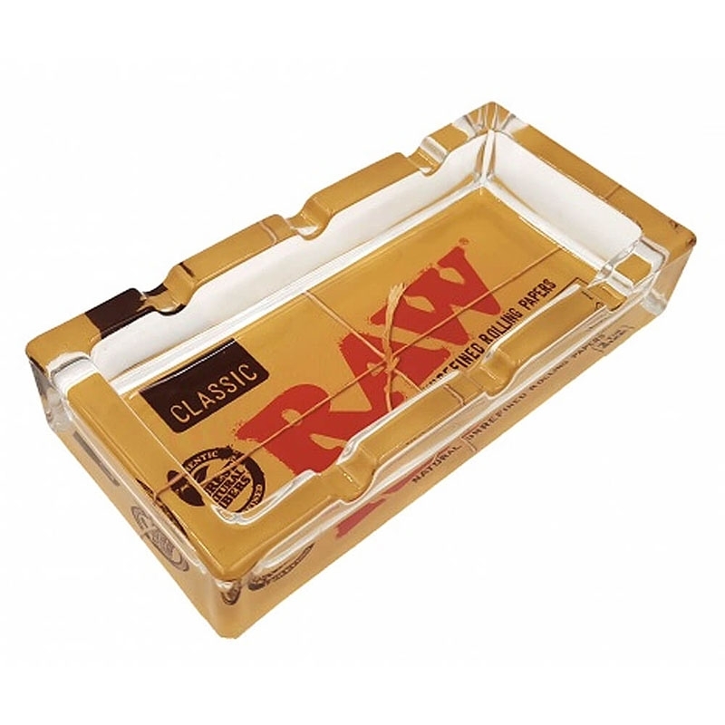 Cendrier rectangulaire en verre - RAW pas cher