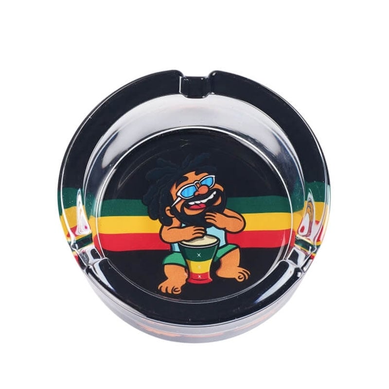 Cendrier en verre Rasta Life - Champ High pas cher