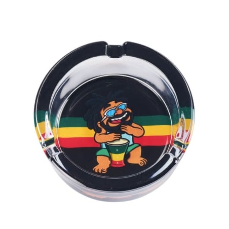 Cendrier en verre Rasta Life - Champ High pas cher