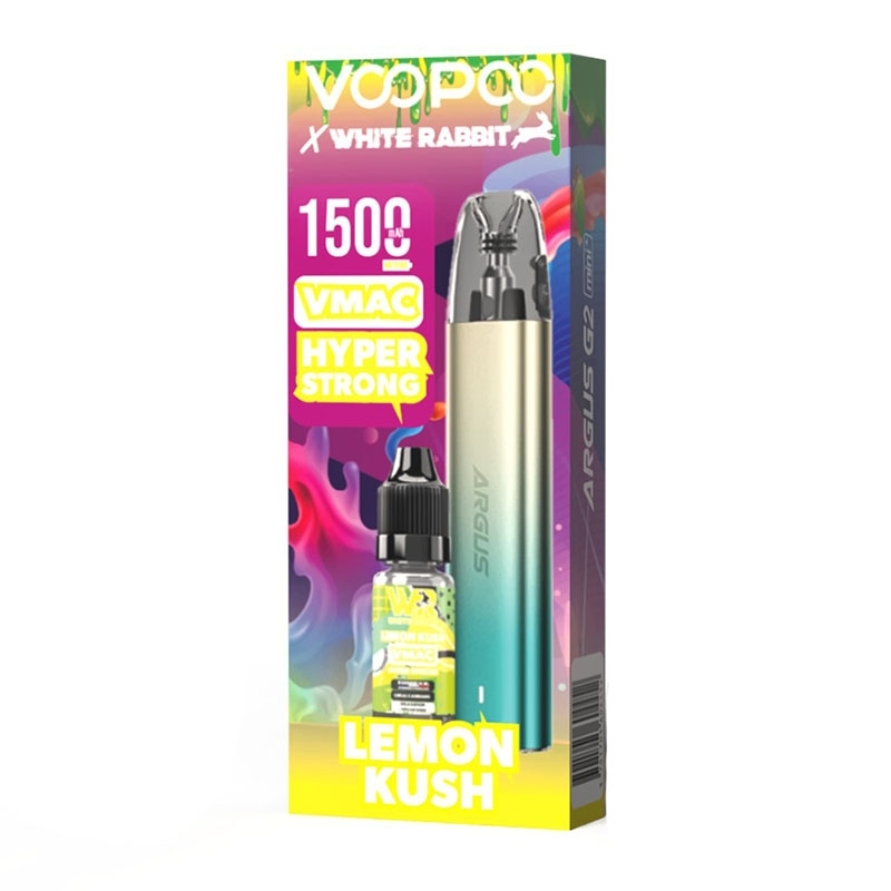 Argus G2 mini+ x CBD x VMAC Lemon Kush 10 ml - Voopoo x White Rabbit pas cher