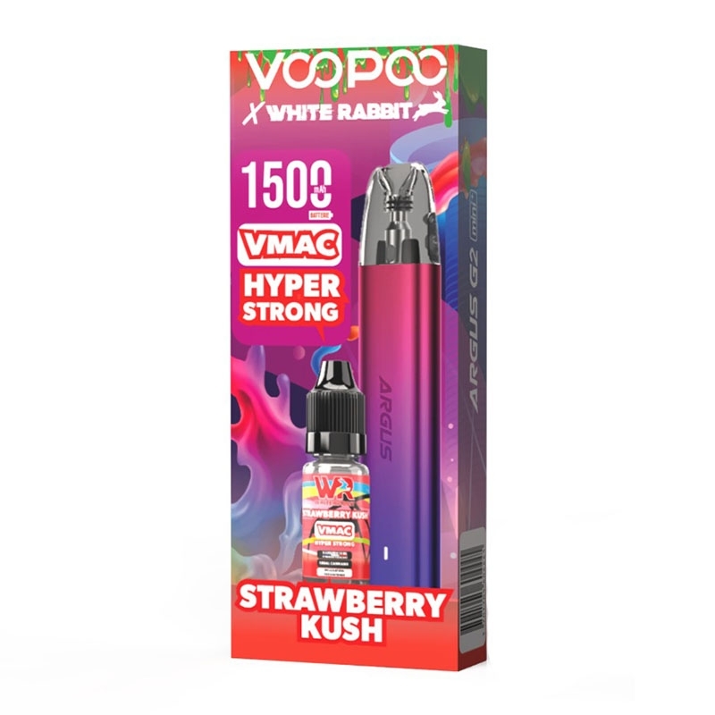 Argus G2 mini+ x CBD x VMAC Strawberry Kush 10 ml - Voopoo x White Rabbit pas cher