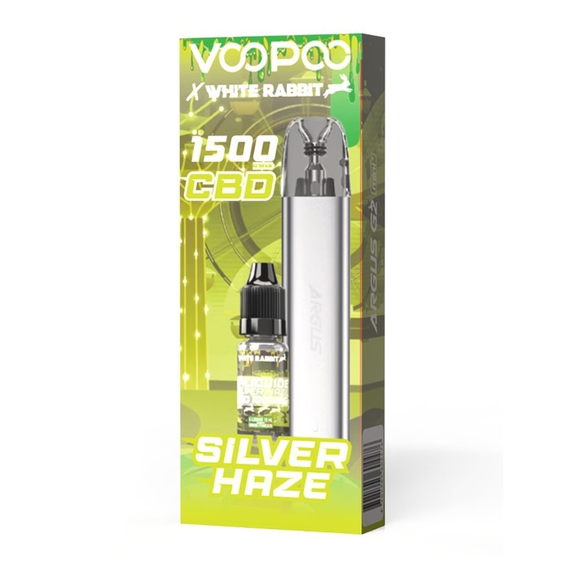 Argus G2 mini+ x CBD Silver Haze 10 ml - Voopoo x White Rabbit pas cher