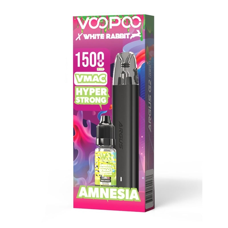 Argus G2 mini+ x CBD x VMAC Amnesia 10 ml - Voopoo x White Rabbit pas cher