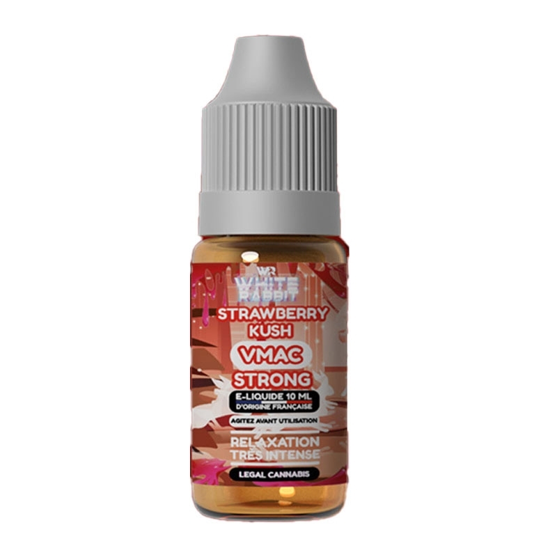 E-liquides CBD VMAC Strong Strawberry Kush 10 ml - White Rabbit pas cher
