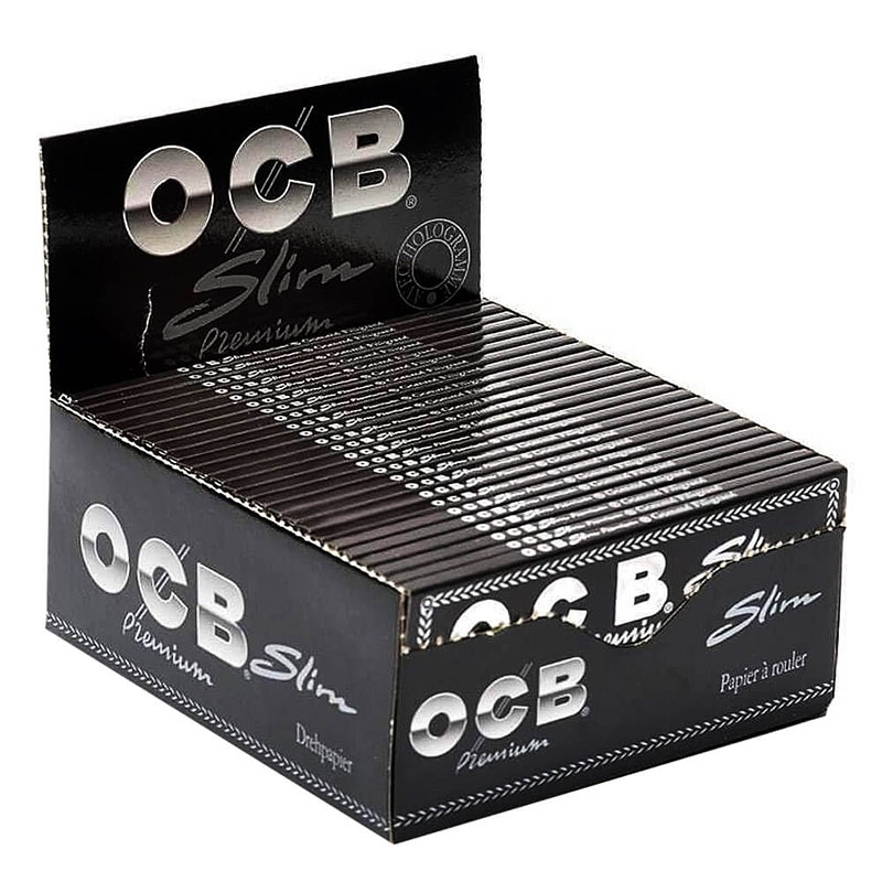 Boîte 50 carnets feuilles à rouler OCB Slim Premium - OCB pas chère | Le CBD Discount - 34,45 €