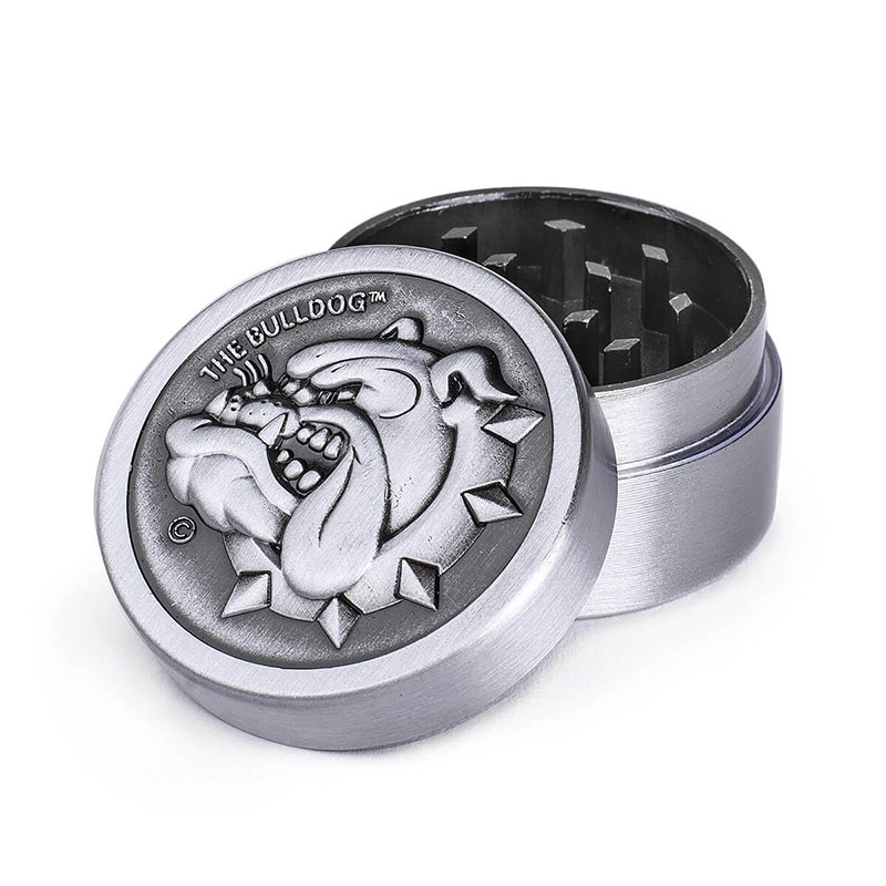 Grinder métallique argent - The Bulldog pas cher | Le CBD Discount - 9,45 €