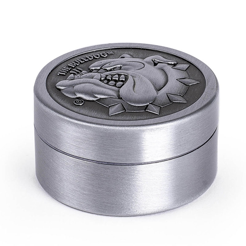 Grinder métallique argent - The Bulldog pas cher | Le CBD Discount - 9,45 €