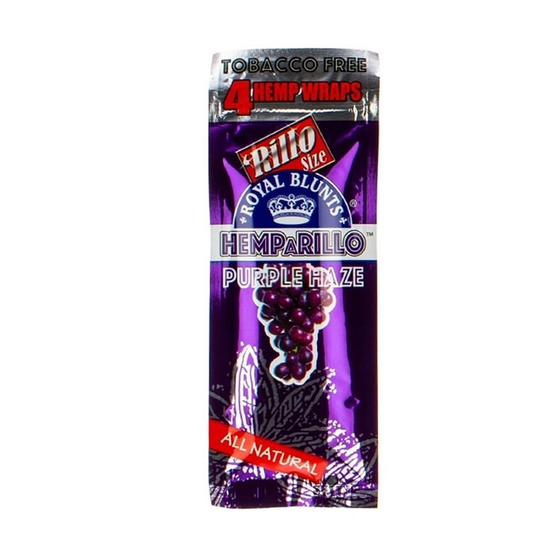 Pack 4 feuilles Blunt Purple Haze - Hemparillo pas chères | Le CBD Discount - 1,95 €