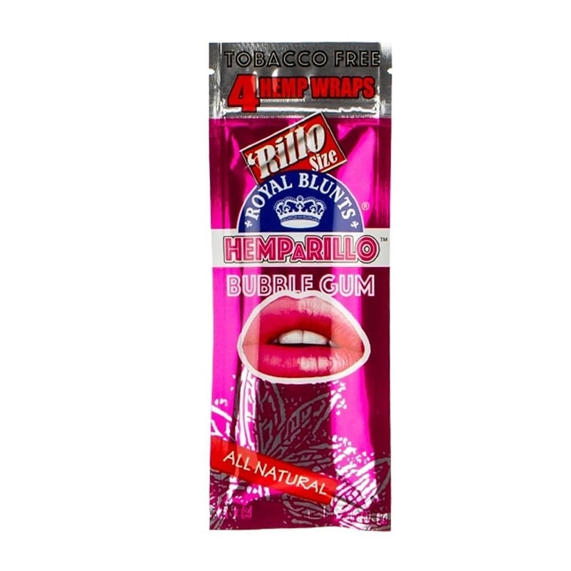 Pack 4 feuilles Blunt Bubblegum - Hemparillo pas chères | Le CBD Discount - 1,95 €