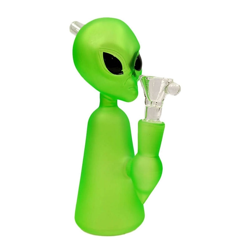 Bong Alien en verre épais 17 cm - Black Sheep pas cher